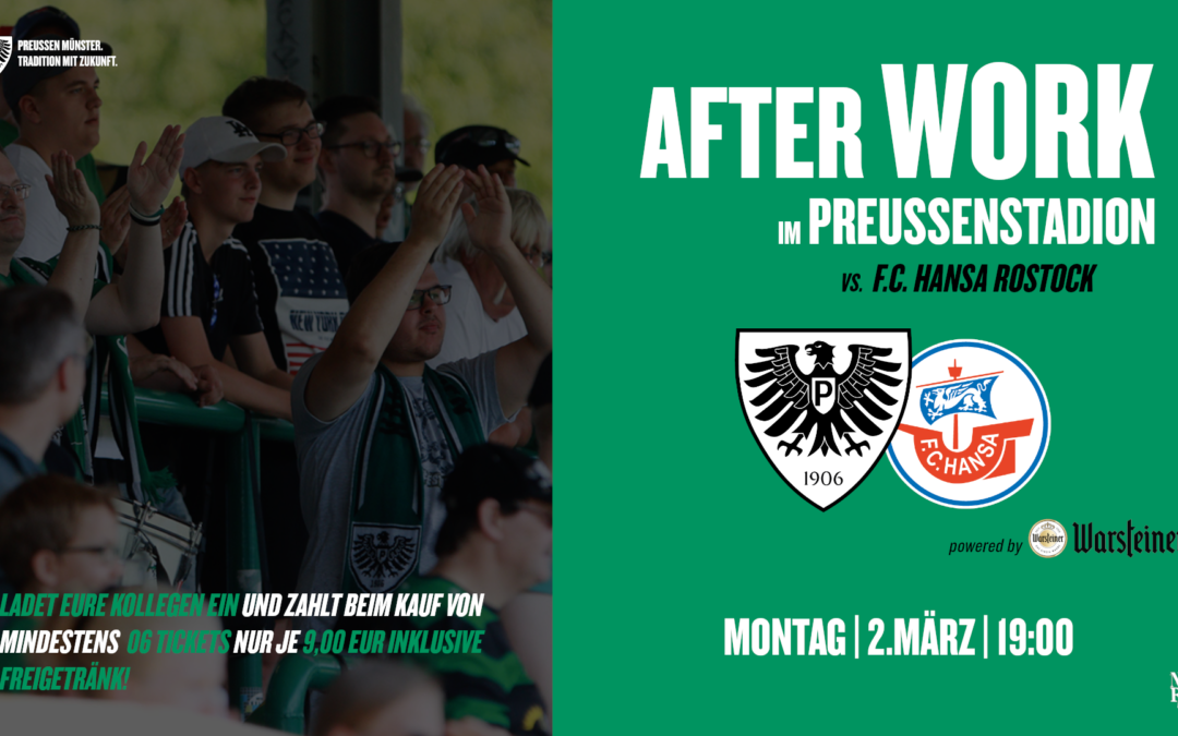 „After Work Special“: Günstig mit dem Gruppenangebot ins Stadion und Freigetränk genießen