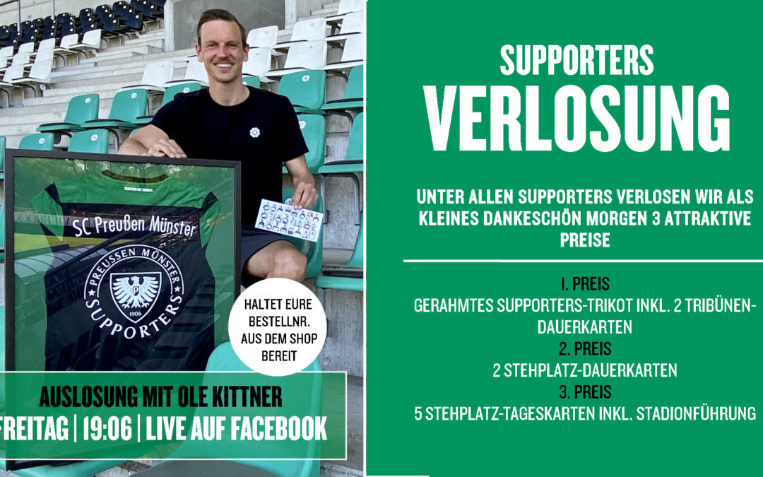 Mehr als 1906 Supporters – Verlosung als kleines Dankeschön