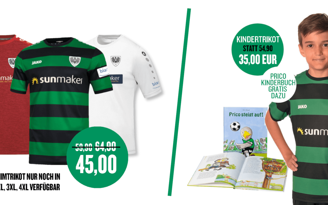 Trikot-Ausverkauf und Kids-Special in unserem Onlineshop