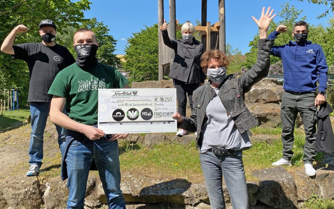 Aktive Fanszene spendet 18.250 Euro an LichtBlick Seniorenhilfe e.V.
