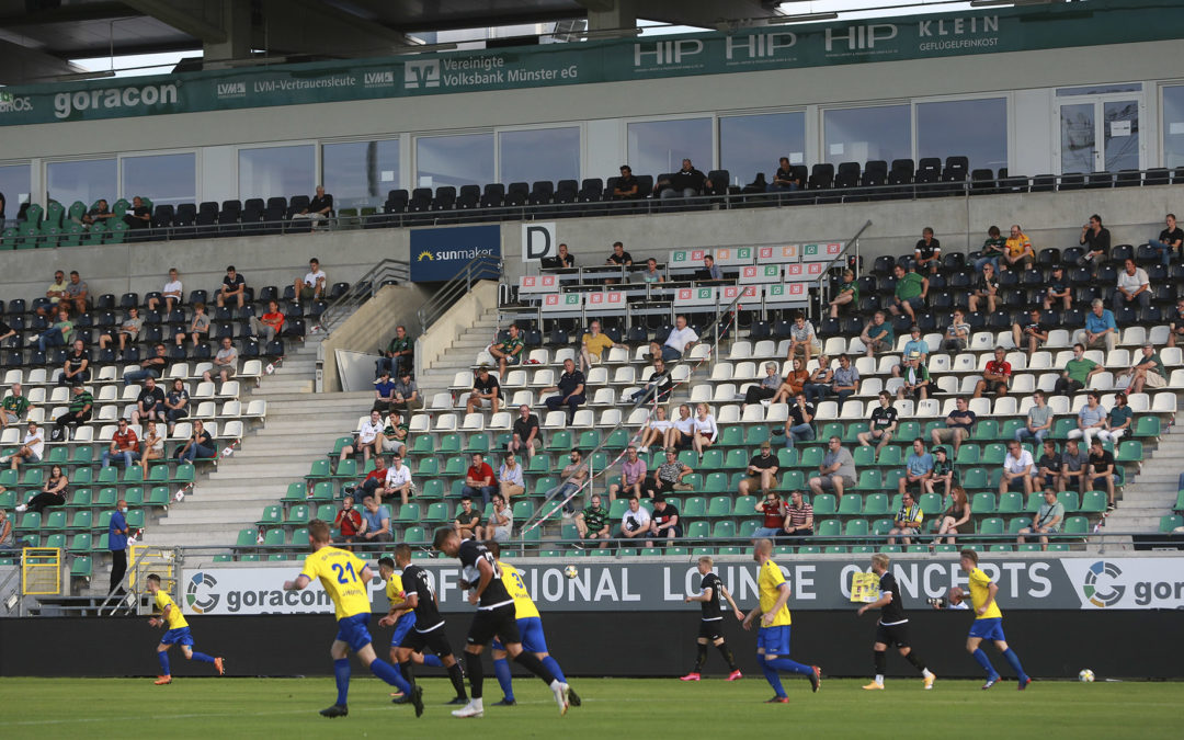 Positives Feedback zum ersten Testspiel mit Zuschauern im Preußenstadion