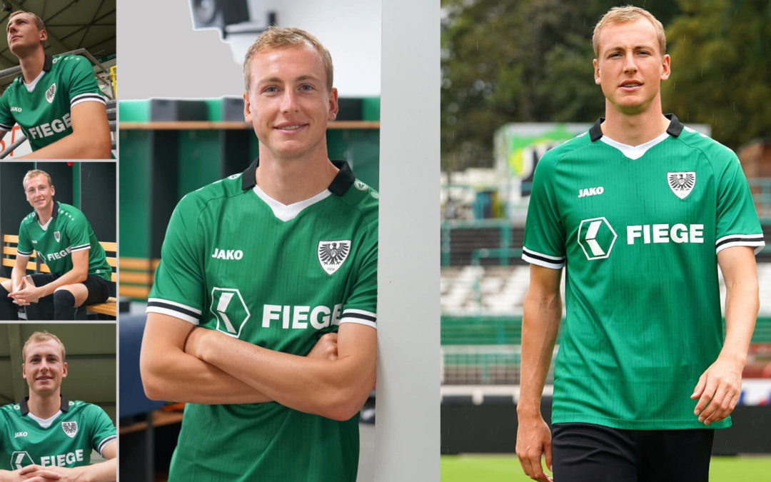 Exklusives Heimtrikot besticht in grün und mit feinen Details