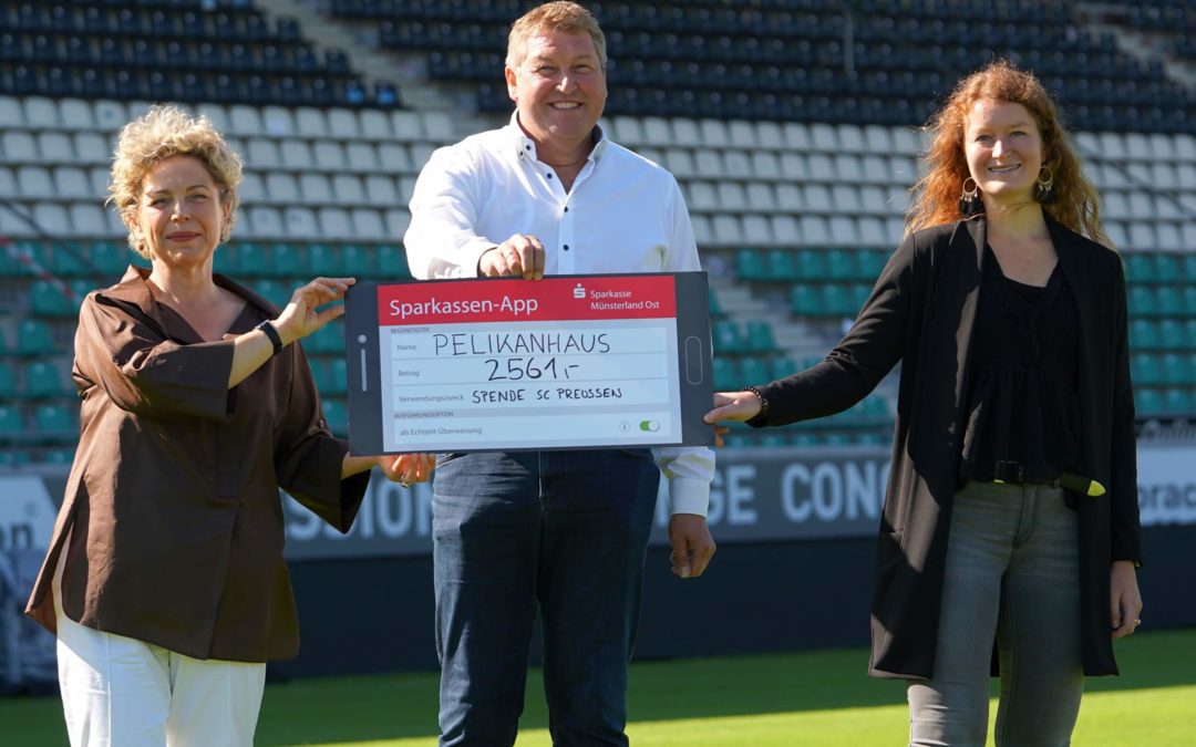 Adlerträger spenden 2561 Euro an das Pelikanhaus