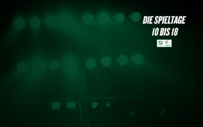 Dreimal Freitag, sechsmal Samstag: Die Spieltage 10 bis 18