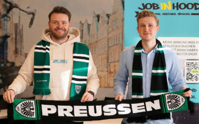 Heute schon an Morgen denken: JOBIN HOOD ist neuer Partner des SC Preußen