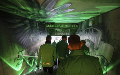 Sonnige Bilder aus dem Preußenstadion