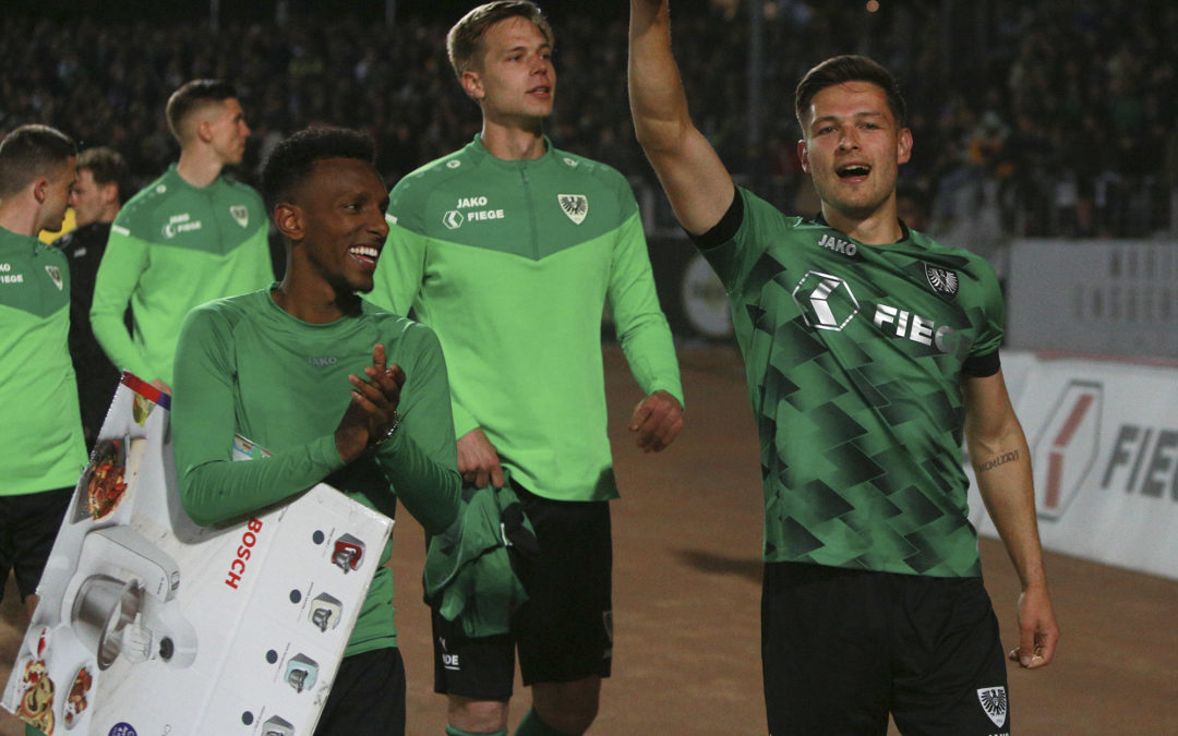 Sehenswerte Jubelbilder aus dem Preußenstadion