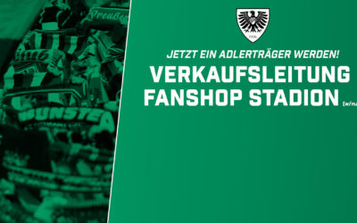 Jetzt als „Verkaufsleitung Fanshop“ bewerben & ein Adlerträger werden!