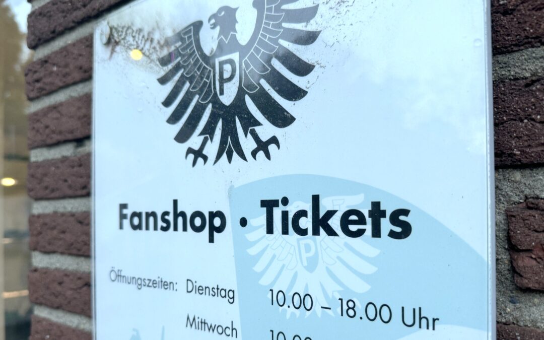 Fan- und Ticketshop am Preußenstadion schließt seine Pforten
