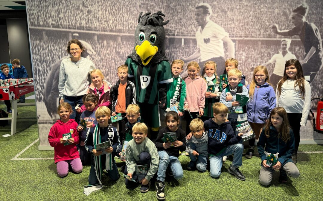 150 Grundschüler beim Vorlesetag im Preußenstadion zu Gast