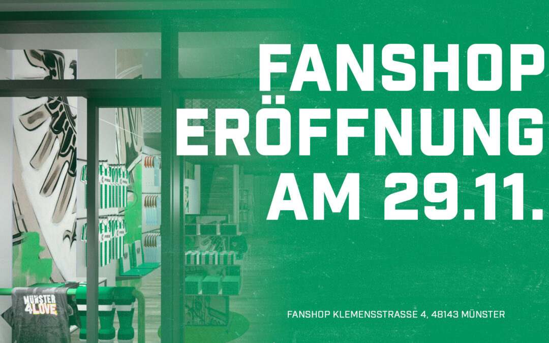 Neuer Fanshop eröffnet am 29. November in der Innenstadt