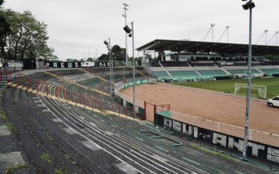 Baumaßnahme liegt deutlich vor dem Zeitplan / Rückbau der Osttribüne beginnt im Juni