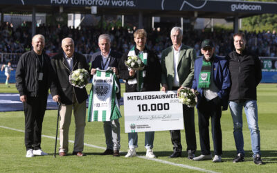 Besondere Marke: 10.000 Mitglied im LVM-Preußenstadion geehrt