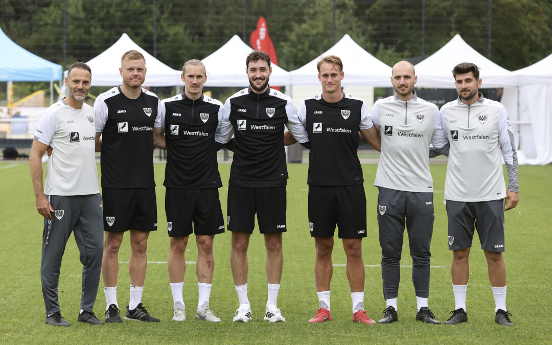 Adlerträger starten am LVM-Preußenstadion in die Vorbereitung