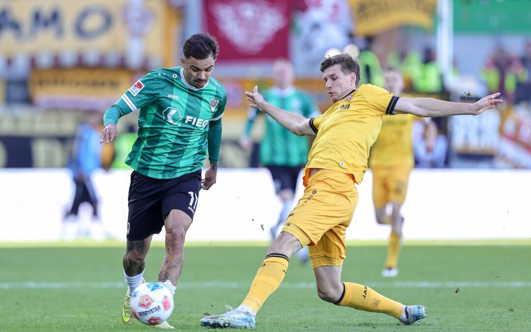 2:2-Unentschieden gegen Dresden: Preußen kommen nach Rückständen zweimal zurück