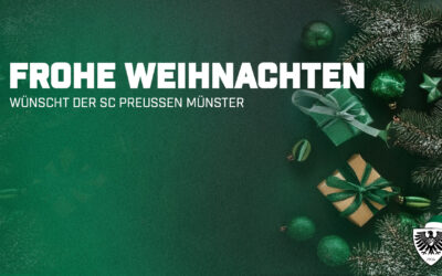 Der SC Preußen Münster wünschen frohe Weihnachten und einen guten Start ins neue Jahr