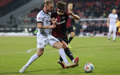 Zwei unterschiedliche Halbzeiten beim 1:1 in Nürnberg