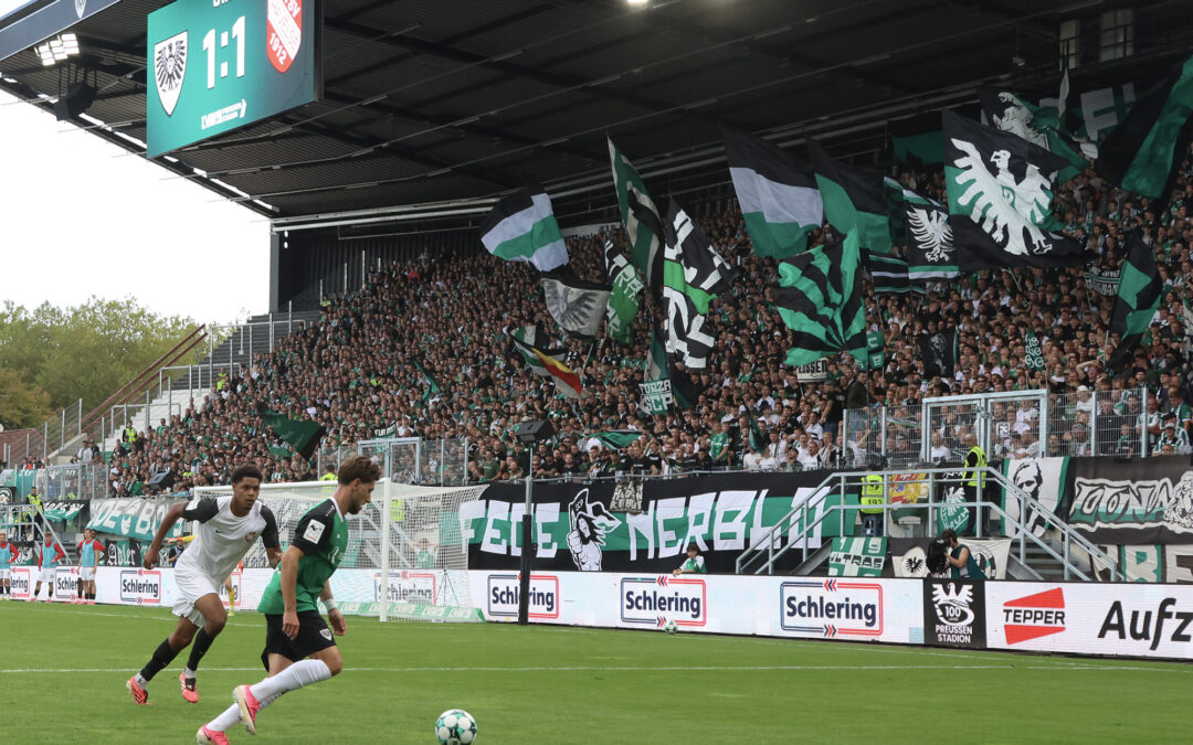 Heimbereich gegen Düsseldorf ausverkauft
